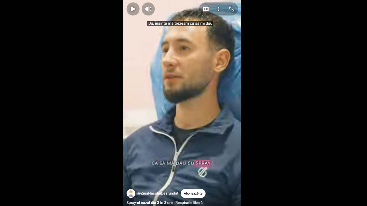 Spray-ul nazal din 3 în 3 ore | Respirație liberă 