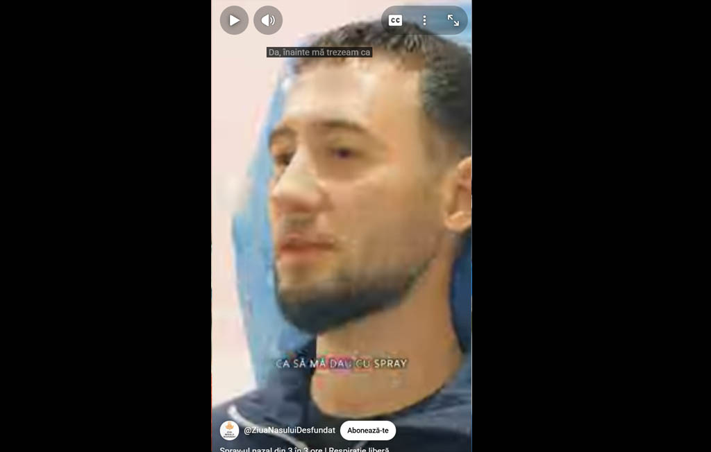 Spray-ul nazal din 3 în 3 ore | Respirație liberă