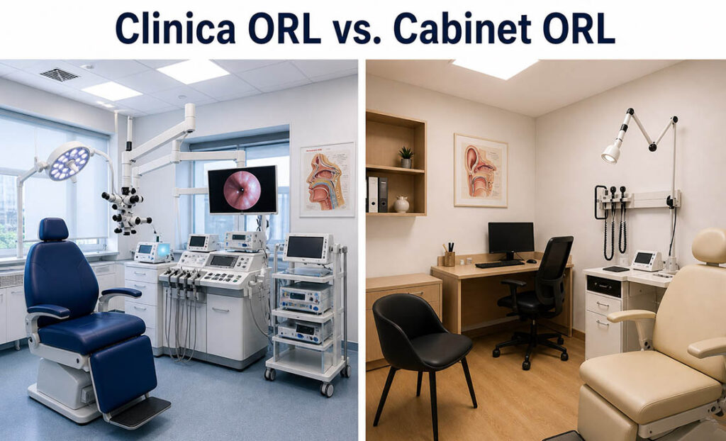 clinica ORL vs cabinet ORL